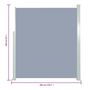 Voir la diapositive 6 : VIDAXL Auvent lateral retractable de patio 160x300 cm Gris