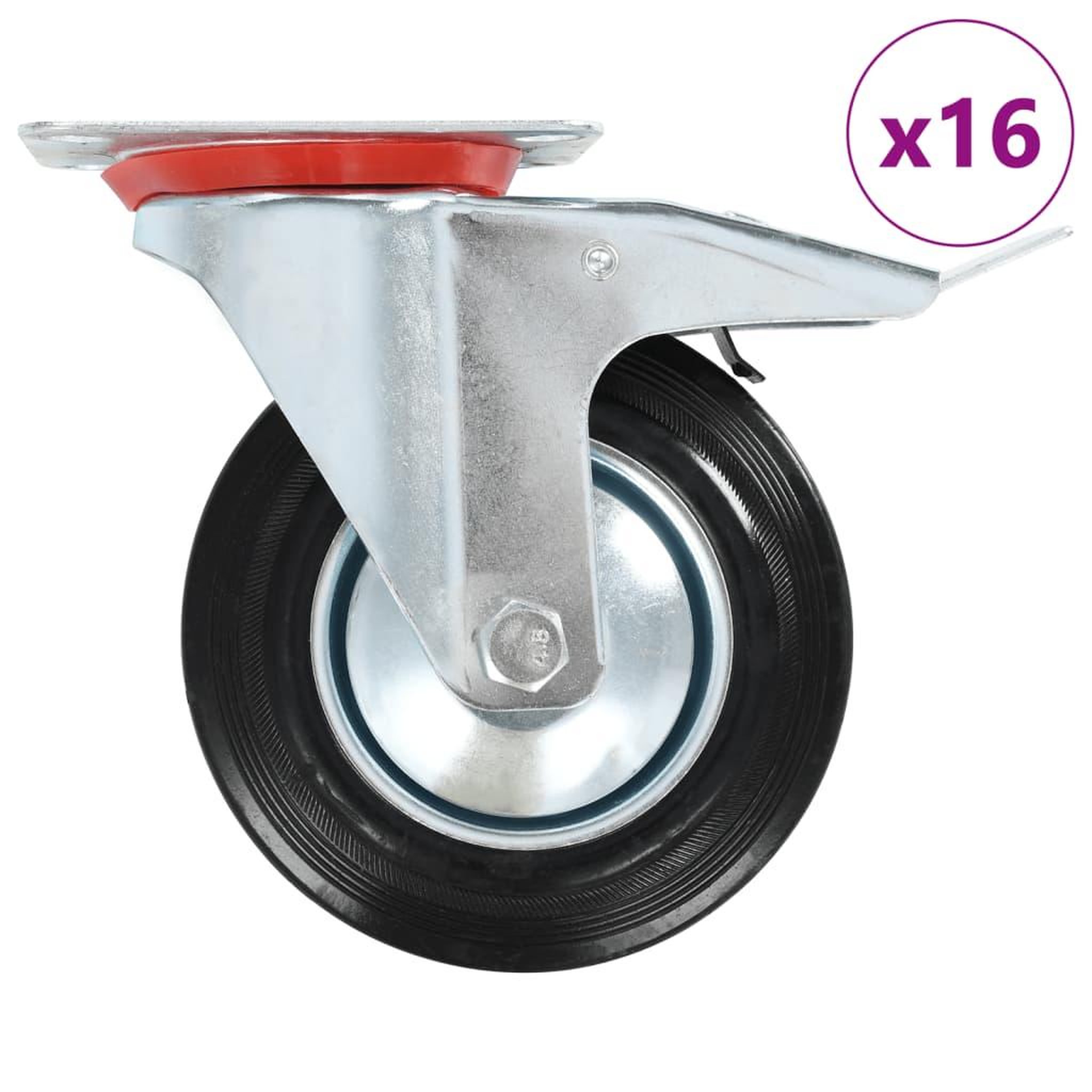 VIDAXL vidaXL16 pcs Roulettes pivotantes 160 mm