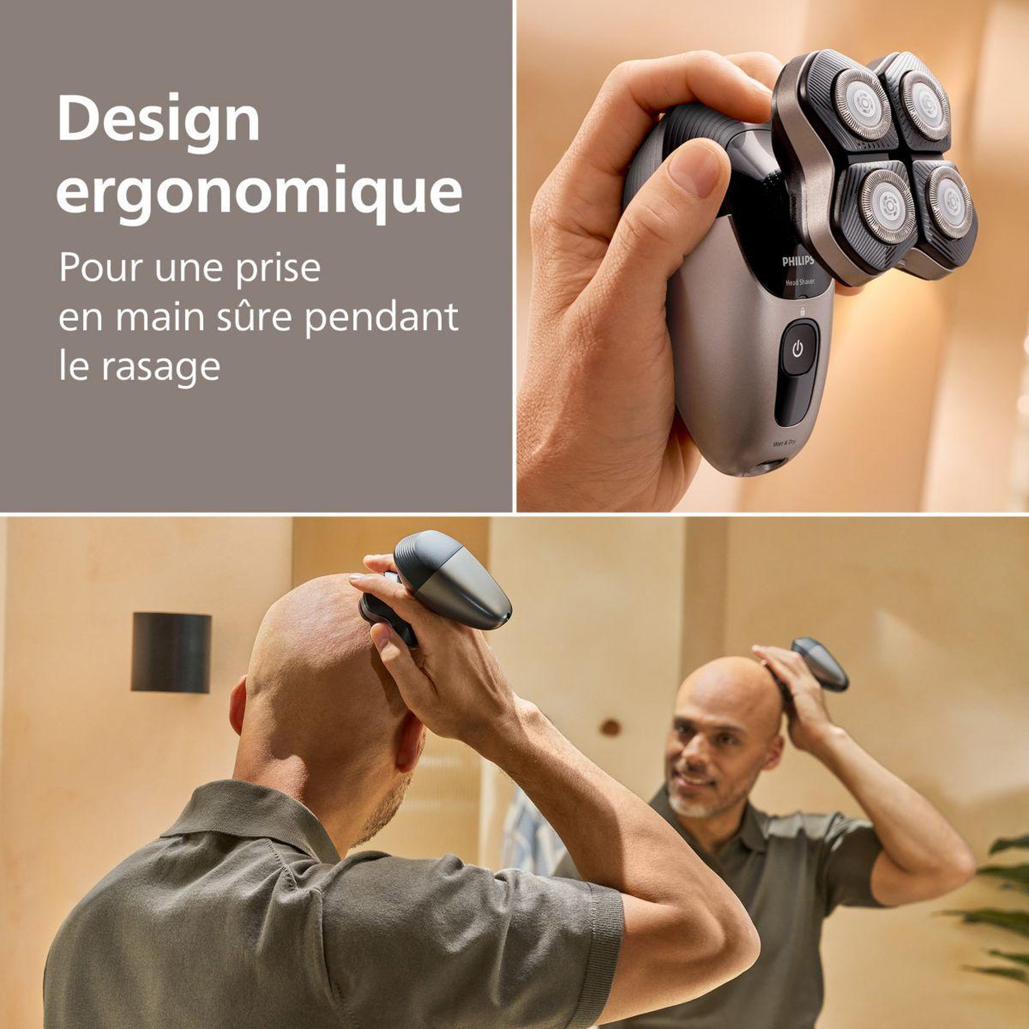 Voir la diapositive 4 : Philips Rasoir pour la tête hs7980/15 série 7000