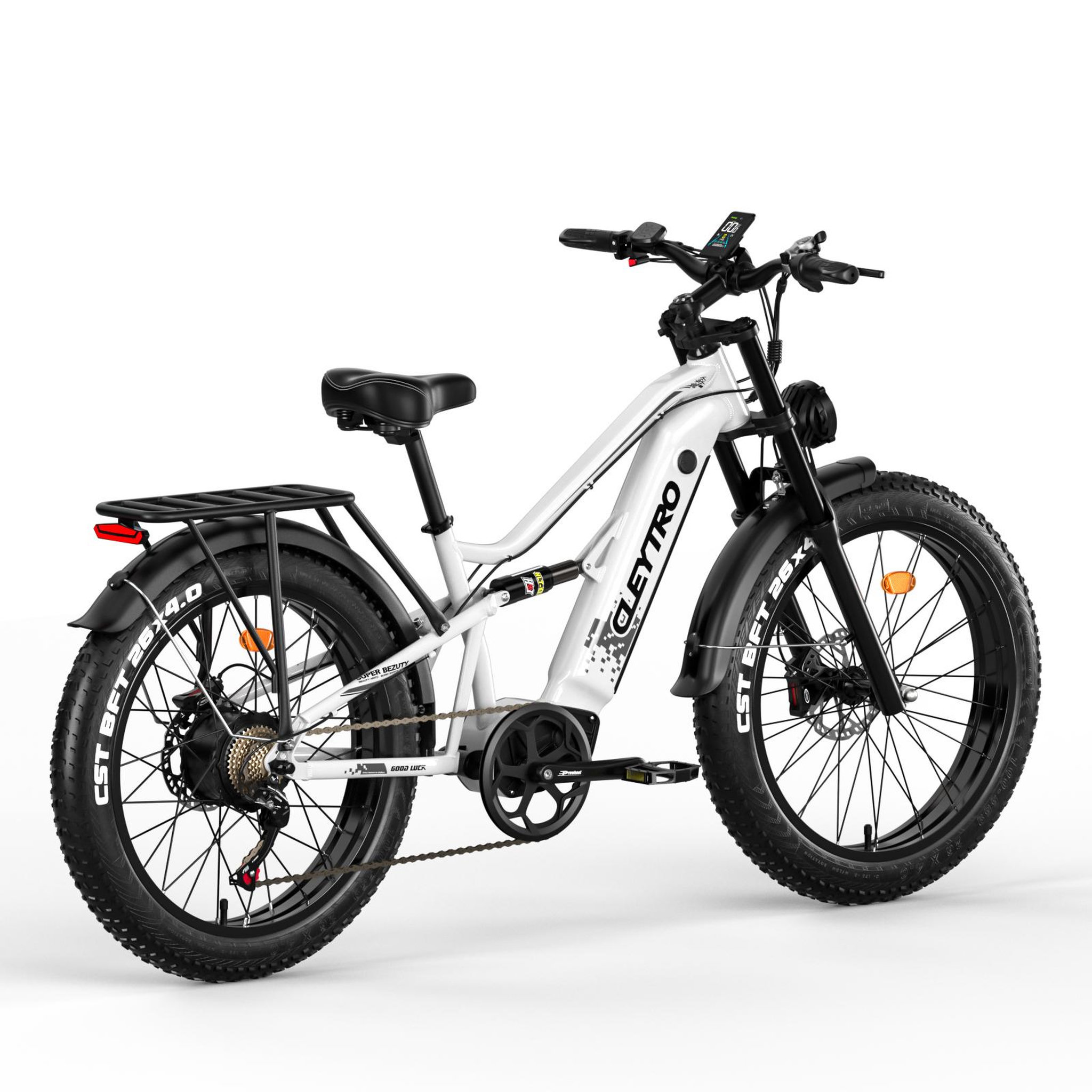 Voir la diapositive 2 : Cleytro Vélo électrique CLEYTRO ES7 Fat, batterie amovible 48 V 18 Ah, 26 pouces