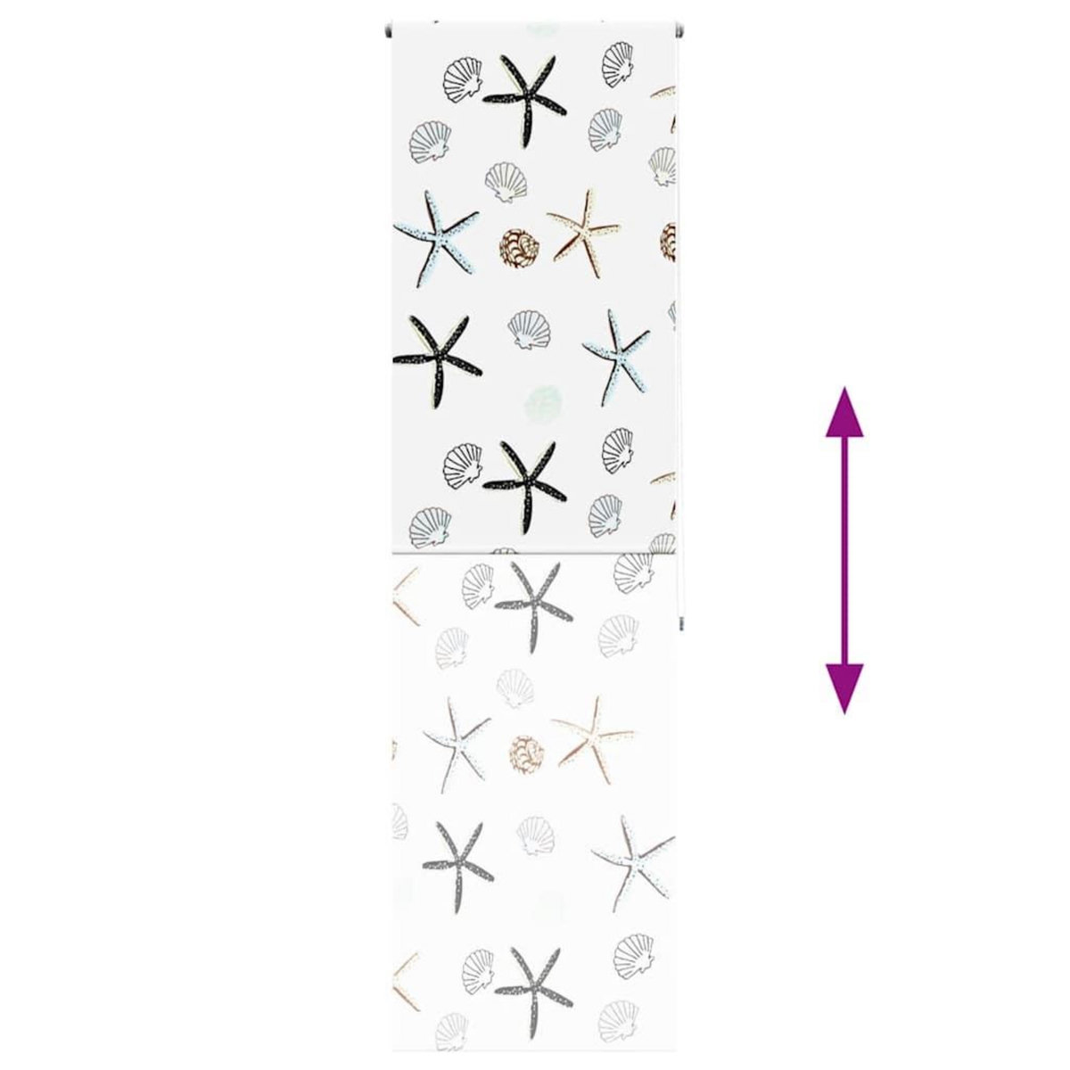 VIDAXL Store enrouleur de douche 60x240 cm largeur du tissu 56 cm