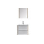 Voir la diapositive 2 : WILSA Ensemble de salle de bain blanc et bois 60 cm