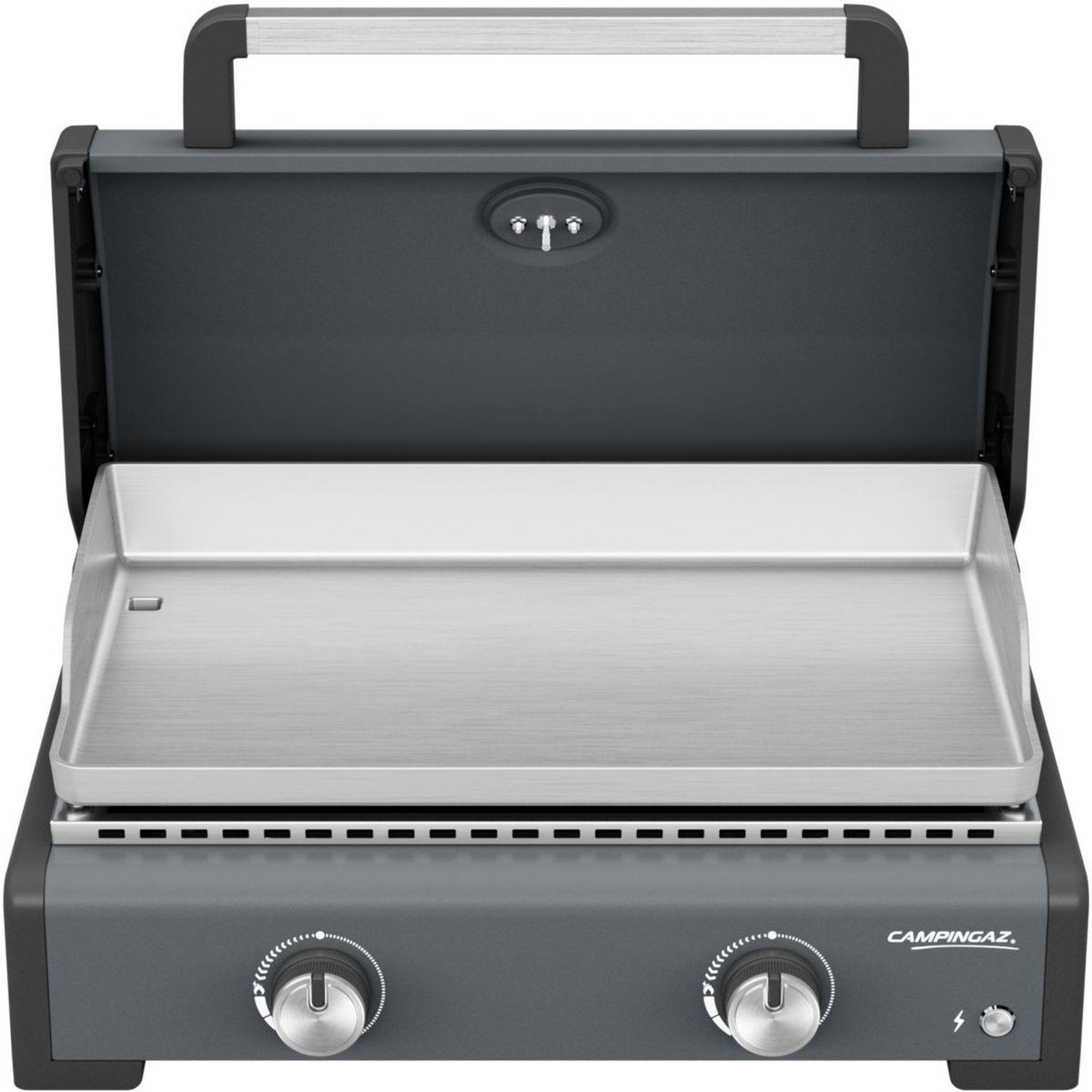 CAMPINGAZ Plancha gaz sigma 2 pro 2 brûlreurs avec couvercle de cuisson à poser , 58x36 cm