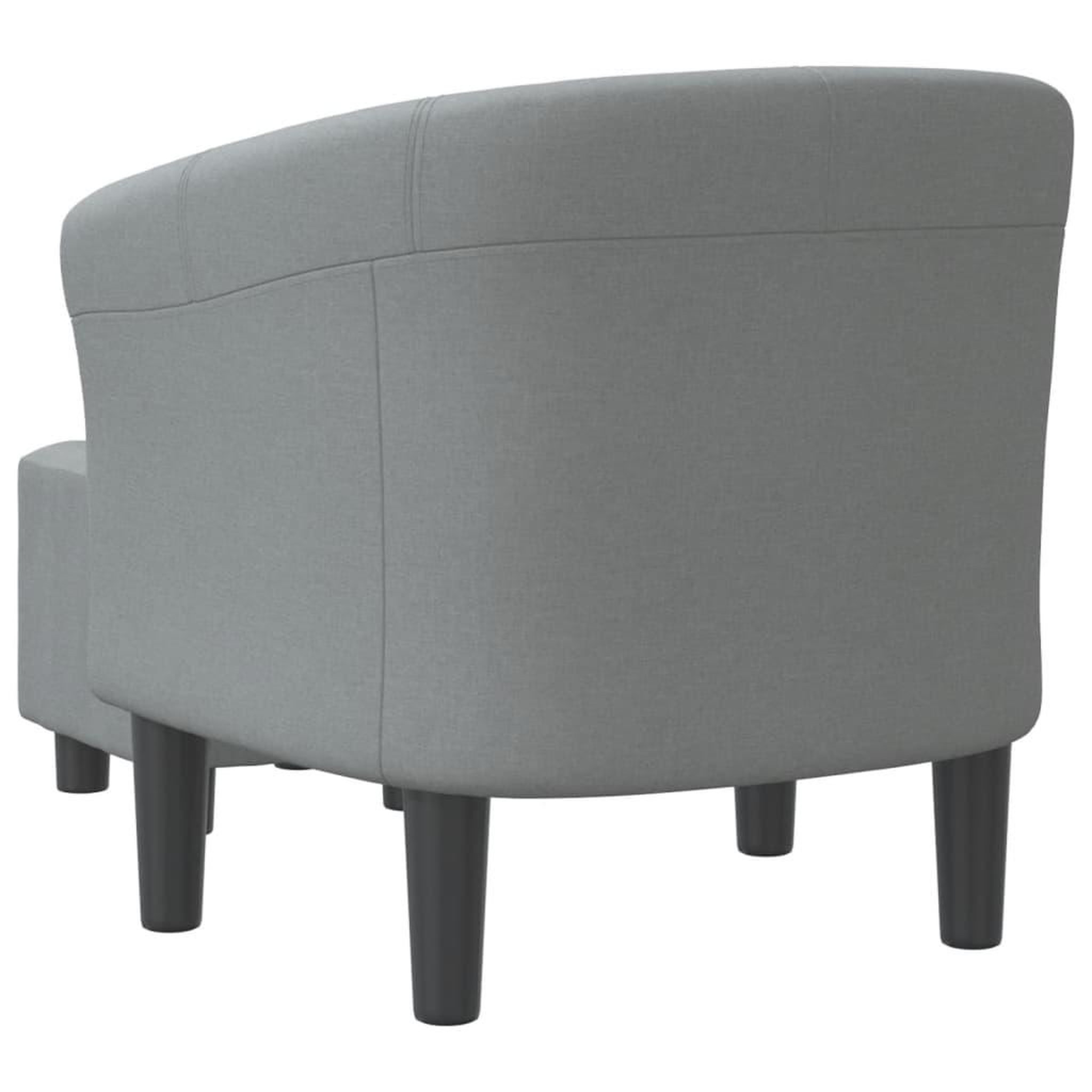 Voir la diapositive 5 : VIDAXL Chaise cabriolet avec repose-pied gris clair tissu