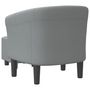 Voir la diapositive 5 : VIDAXL Chaise cabriolet avec repose-pied gris clair tissu