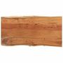 Voir la diapositive 3 : VIDAXL Dessus de table 80x40x2,5 cm rectangulaire bois massif acacia