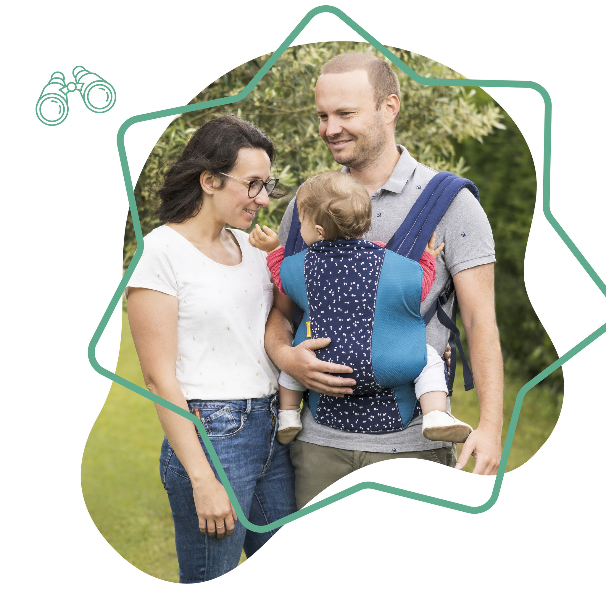 Voir la diapositive 4 : BADABULLE Porte-bébé physiologique easy&go 