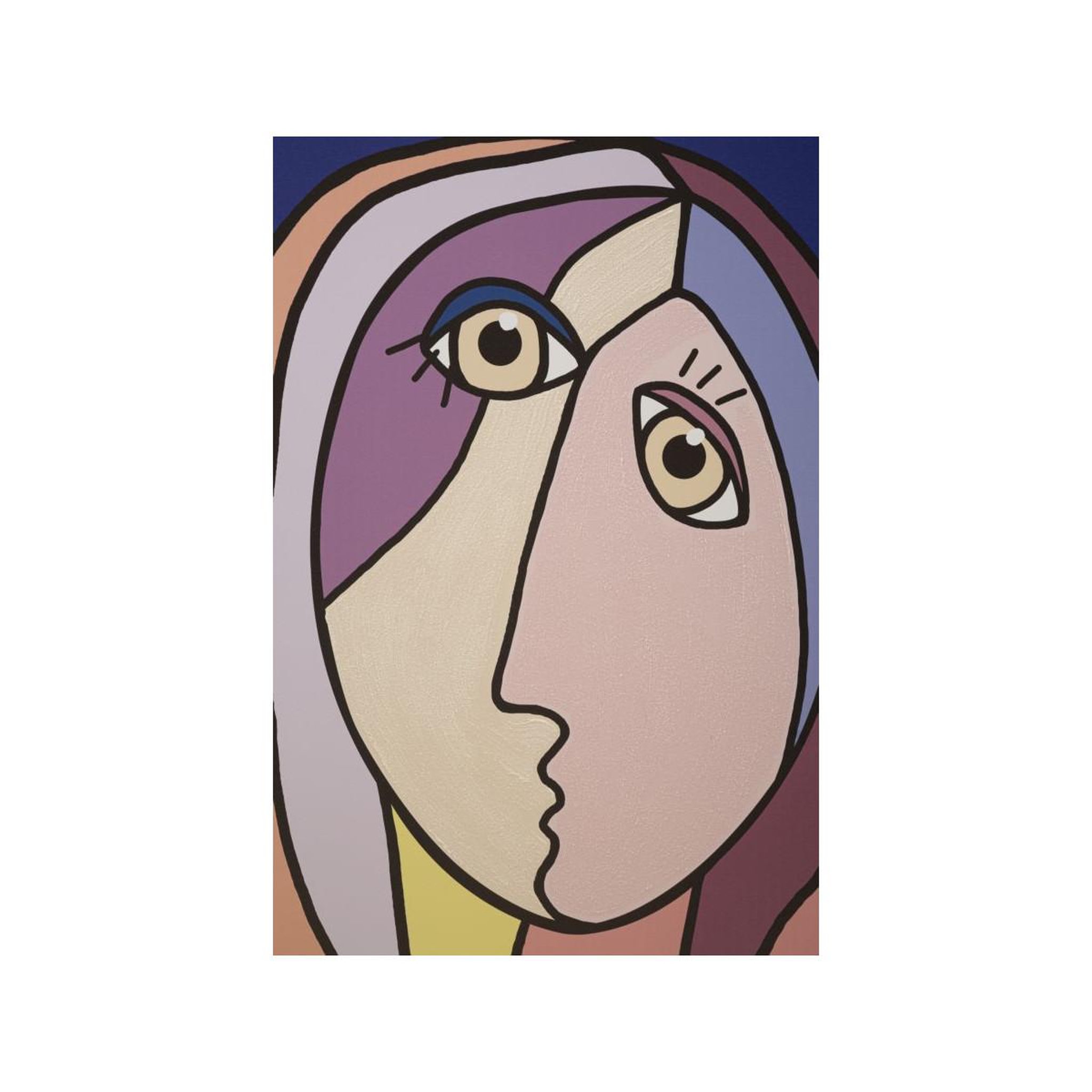 Voir la diapositive 2 : Paris Prix Toile imprimée déco  double visage large  80x120cm multicolore