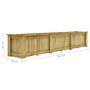 Voir la diapositive 5 : VIDAXL Jardiniere surelevee 291x50x50 cm Bois de pin impregne