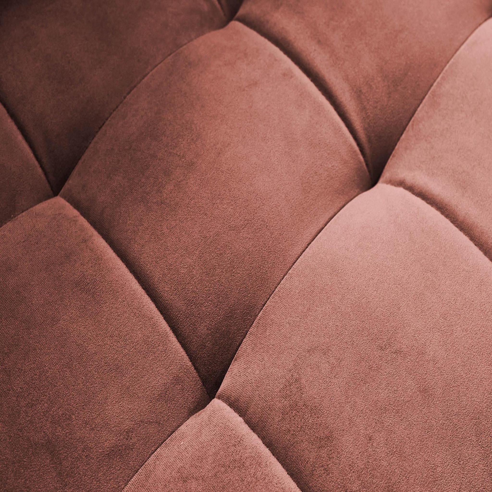 Voir la diapositive 5 : BEST MOBILIER Anna - canapé d'angle droit - 5 places - convertible - en velours