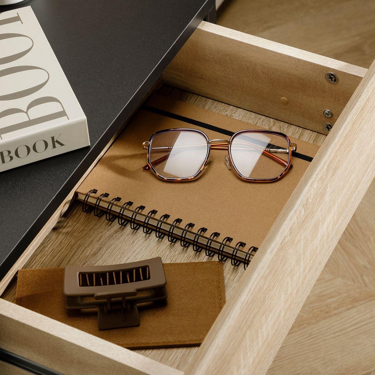 IDIMEX Chevet suspendu OCEANE, en bois