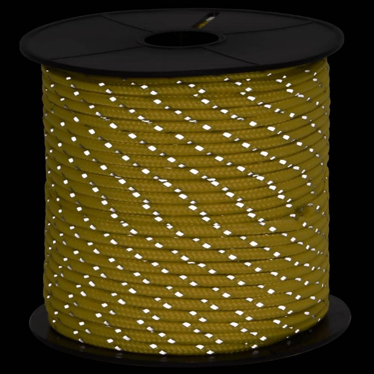 VIDAXL Corde de haubanage de tente avec bandes reflechissantes et cles