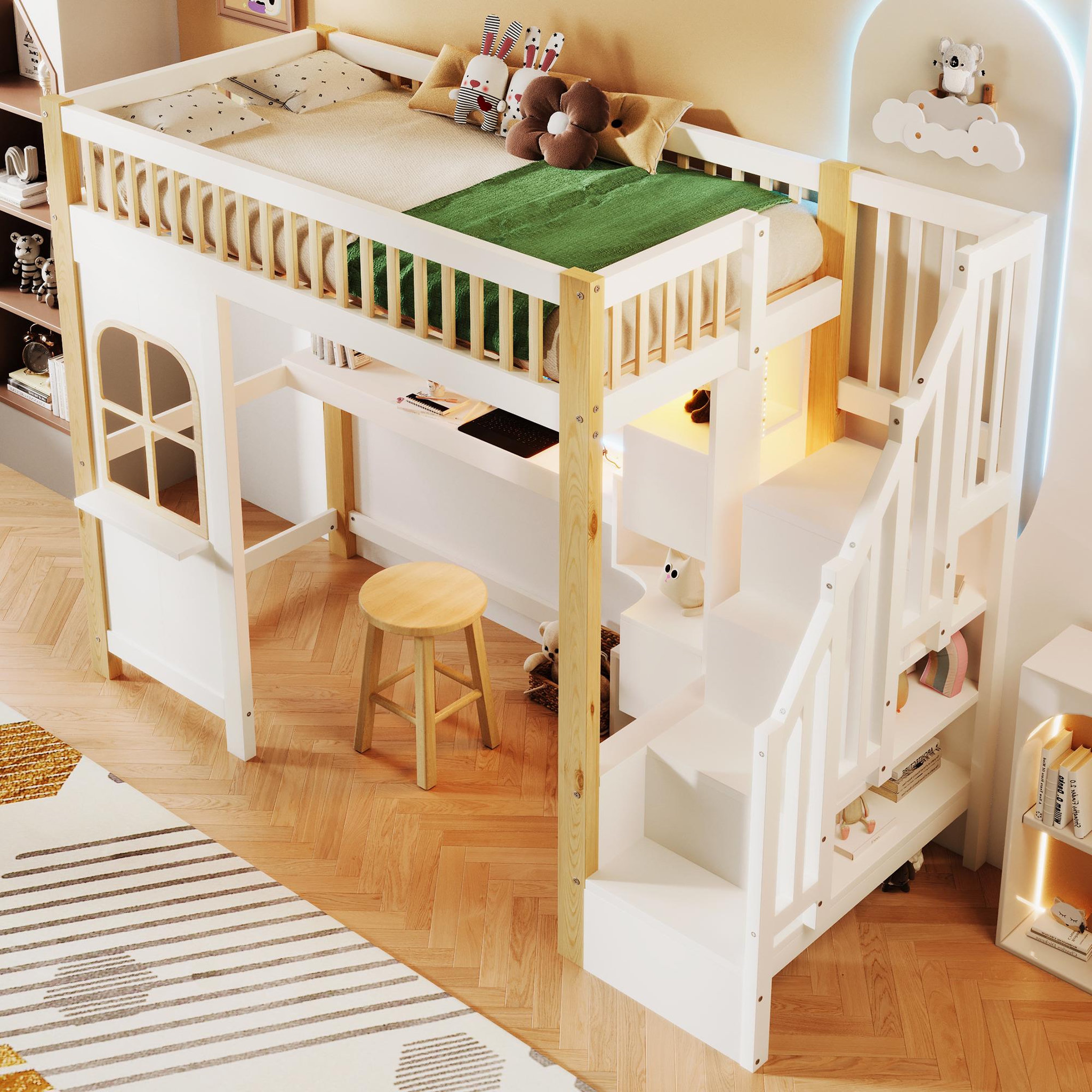Voir la diapositive 5 : MERAX Lit mezzanine enfant