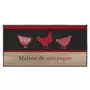 Paris Prix Tapis Déco Rectangle  Campagne  50x120cm Rouge