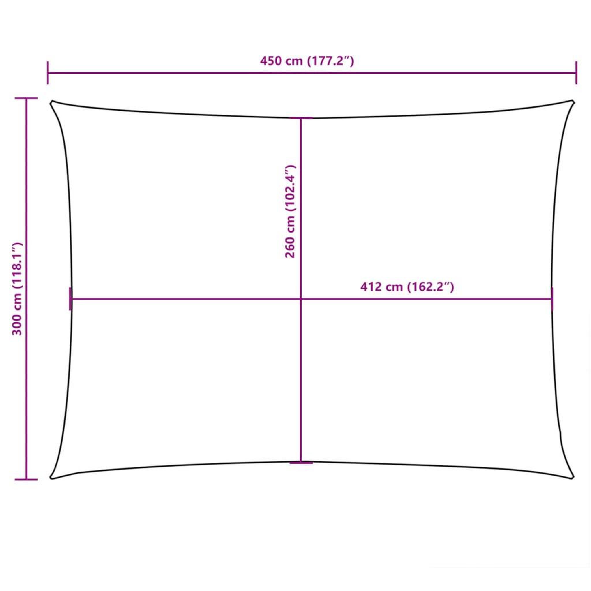 Voir la diapositive 6 : VIDAXL Voile de parasol tissu oxford rectangulaire 3x4,5 m beige