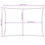 Voir la diapositive 6 : VIDAXL Voile de parasol tissu oxford rectangulaire 3x4,5 m beige
