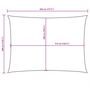 Voir la diapositive 6 : VIDAXL Voile de parasol tissu oxford rectangulaire 3x4,5 m beige