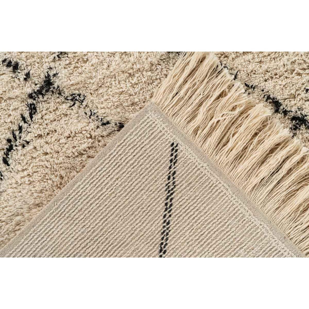 Paris Prix Tapis Tufté à la Main Ethnique  Mylen VI  Beige & Noir