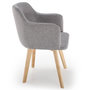 Voir la diapositive 3 : Paris Prix Chaise Scandinave en Tissu  Sweet Color  76cm Gris