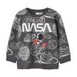 NAME IT Sweat  Garçon Name it Daim Nasa. Coloris disponibles : Gris