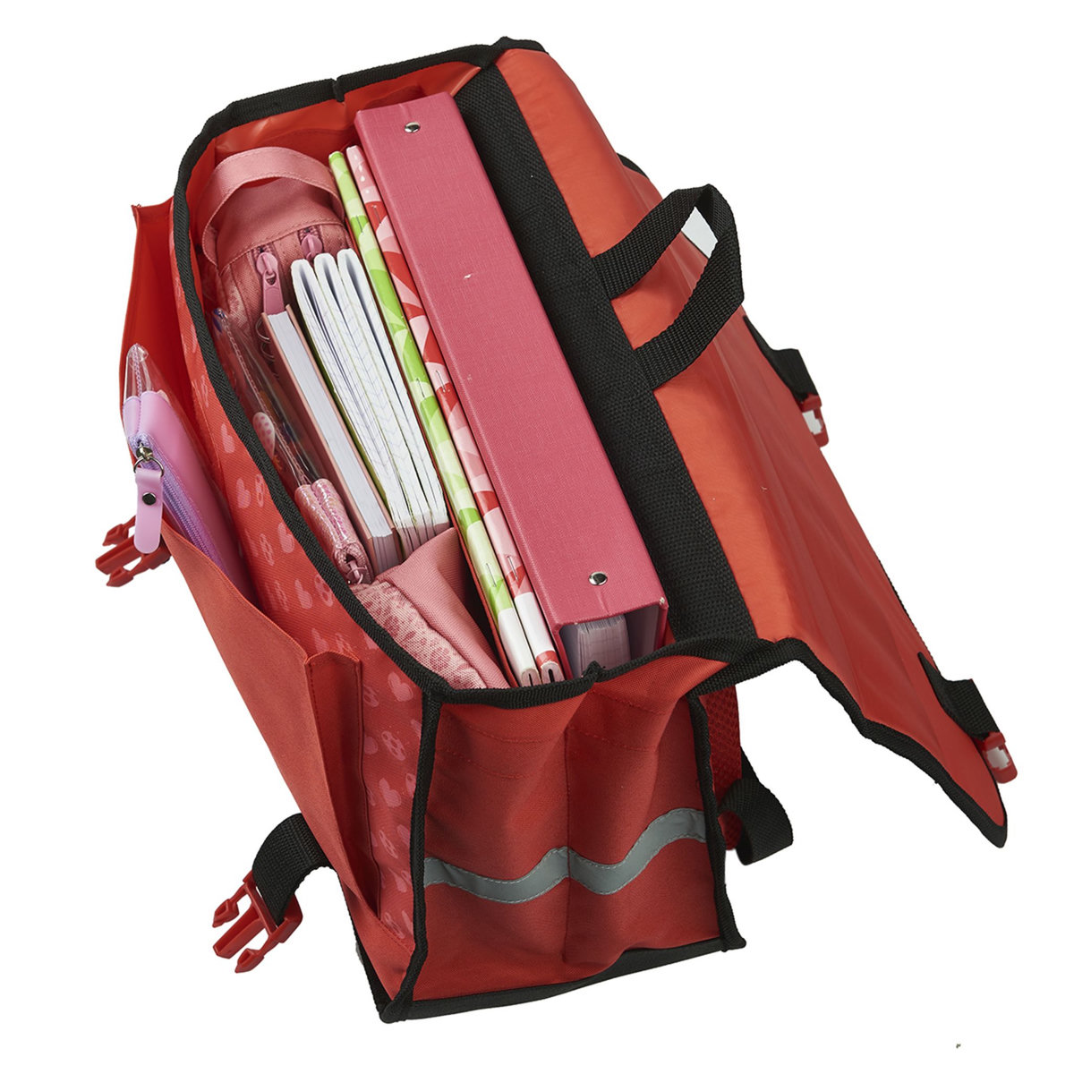 DISNEY Cartable 38 cm CP/CE1/CE2 rouge MIRACULOUS