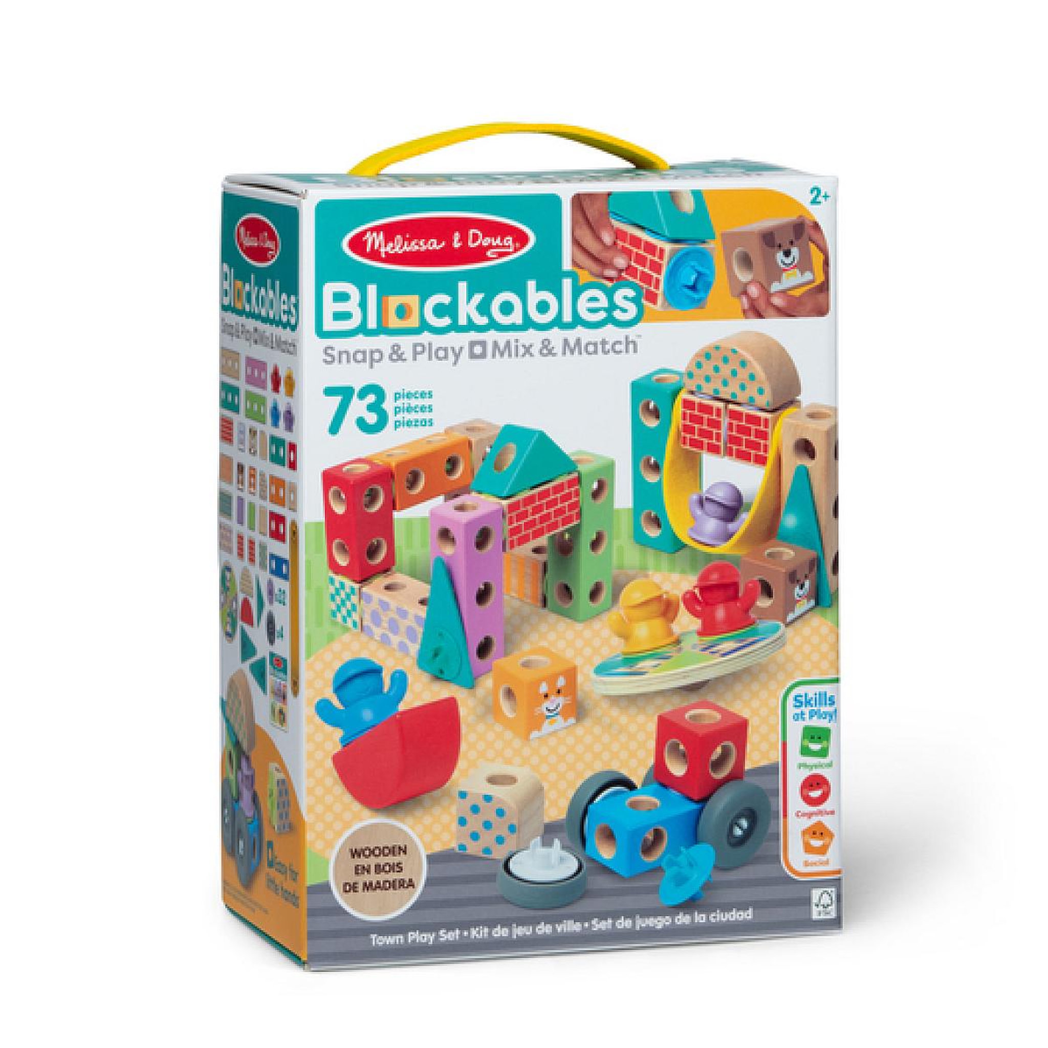 SpinMaster Melissa  and  Doug LA VILLE - 73 PIÈCES - BLOCKABLES