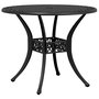 Voir la diapositive 2 : VIDAXL Table de jardin noir Ø90x75 cm aluminium coule