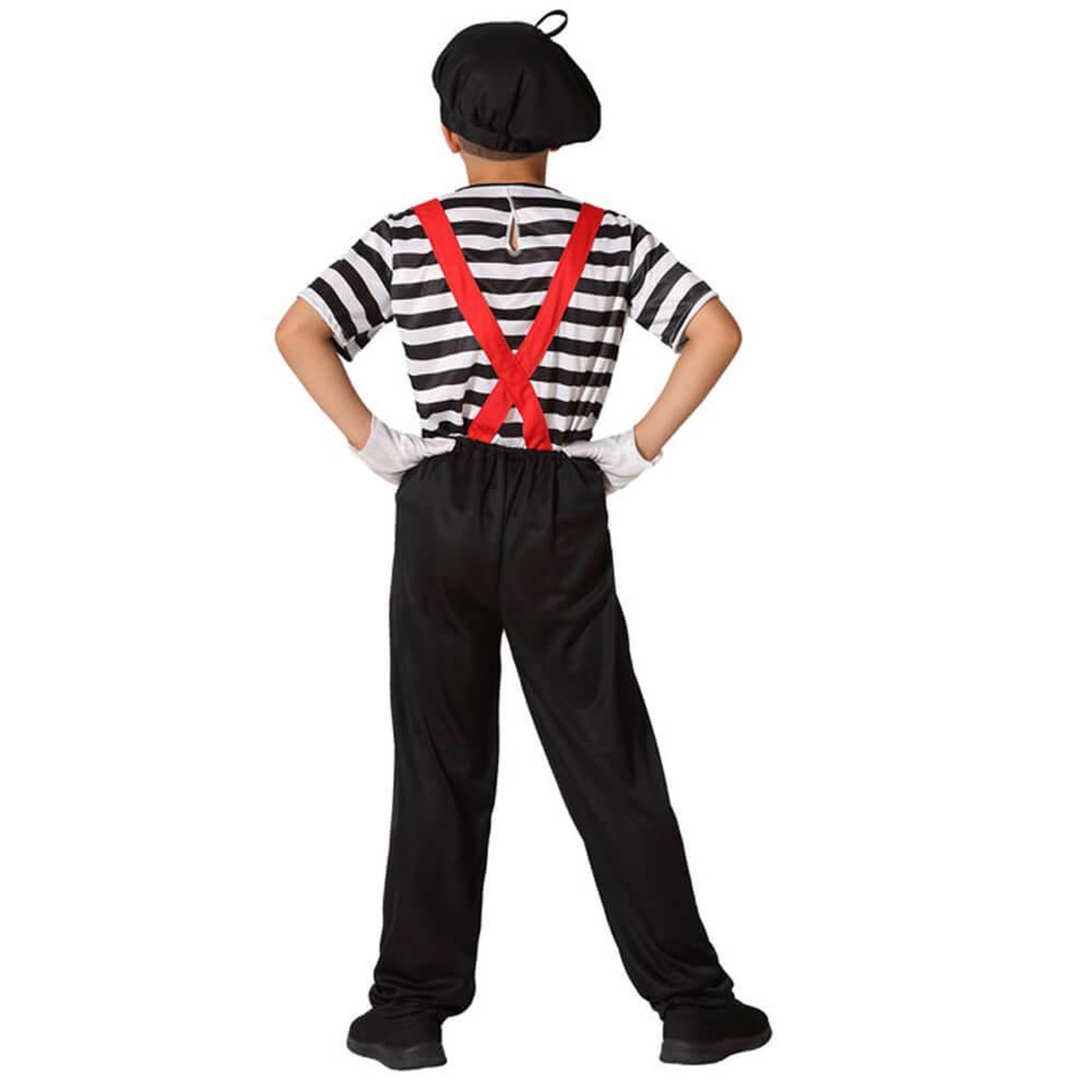 Voir la diapositive 3 : ATOSA Déguisement mime - Enfant - 7/9 ans (122 à 134 cm)