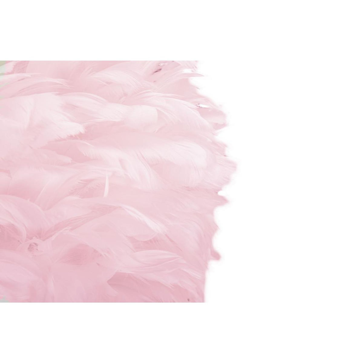 Paris Prix Lampe à Poser Imitation Plume  Slim  63cm Or & Rose