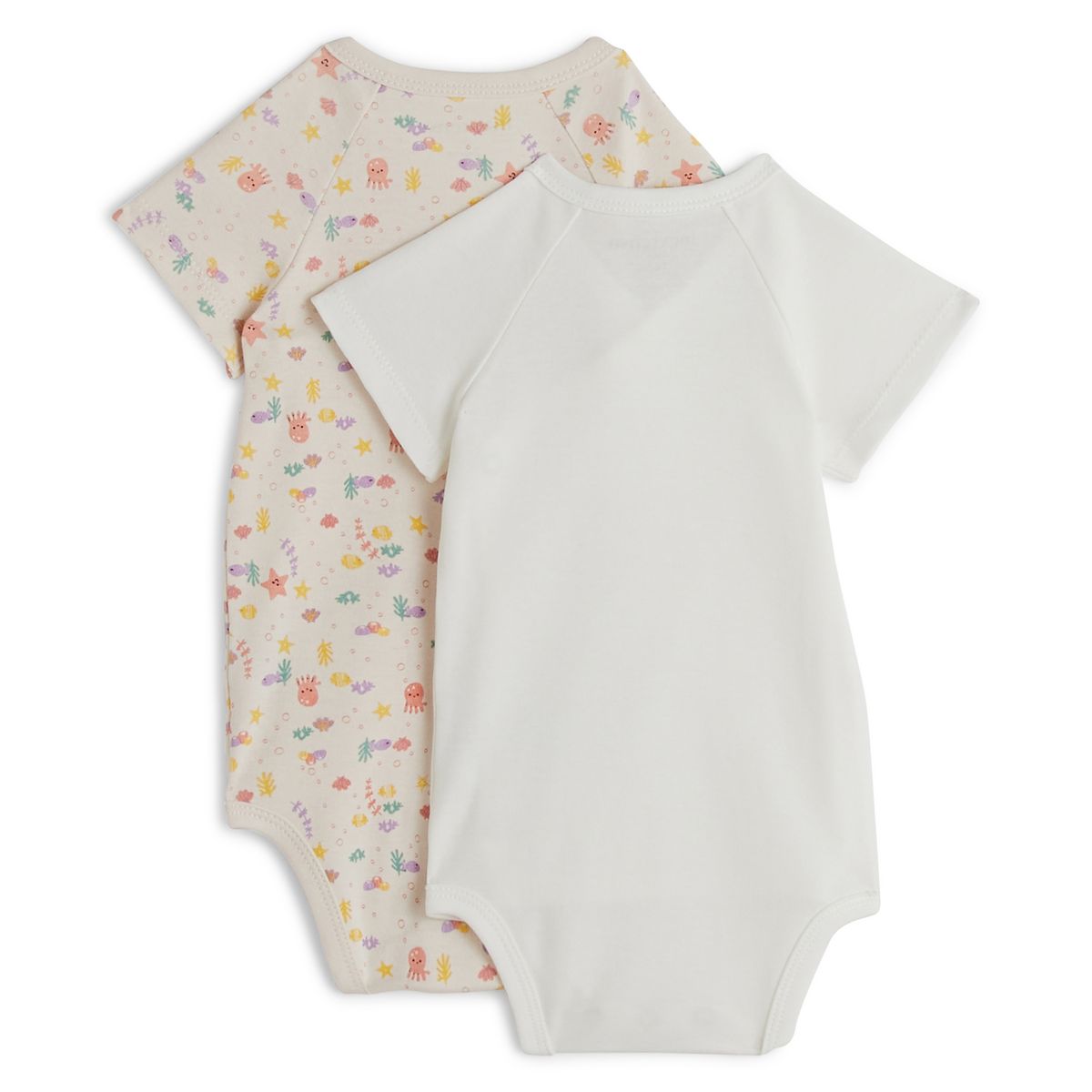 INEXTENSO Lot de 2 body manches courtes bébé  