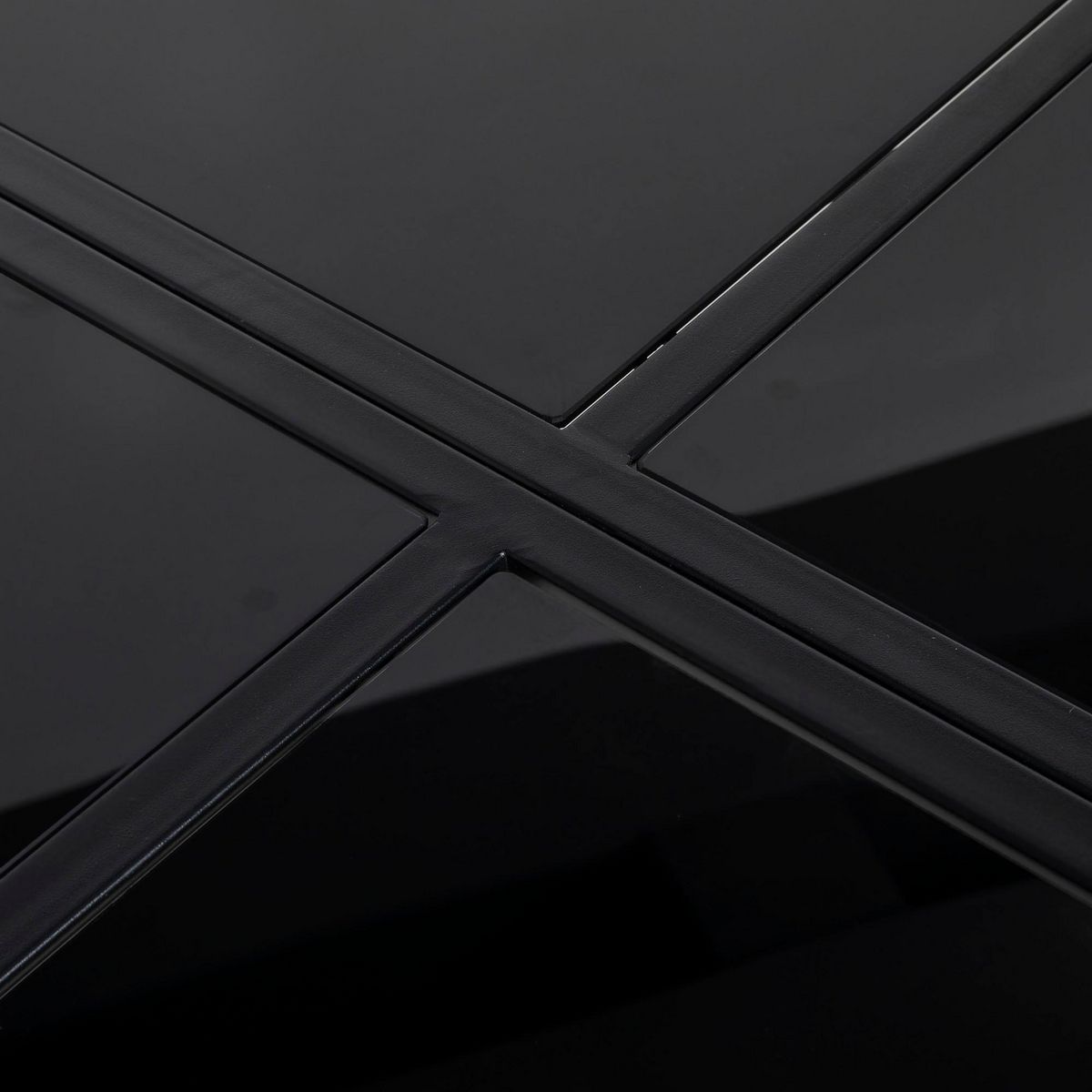 OUTSUNNY Ensemble salon de jardin design Acapulco encastrable 4 places 5 pièces noir gris