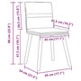 Voir la diapositive 6 : VIDAXL Chaises a manger lot de 4 rouge bordeaux tissu