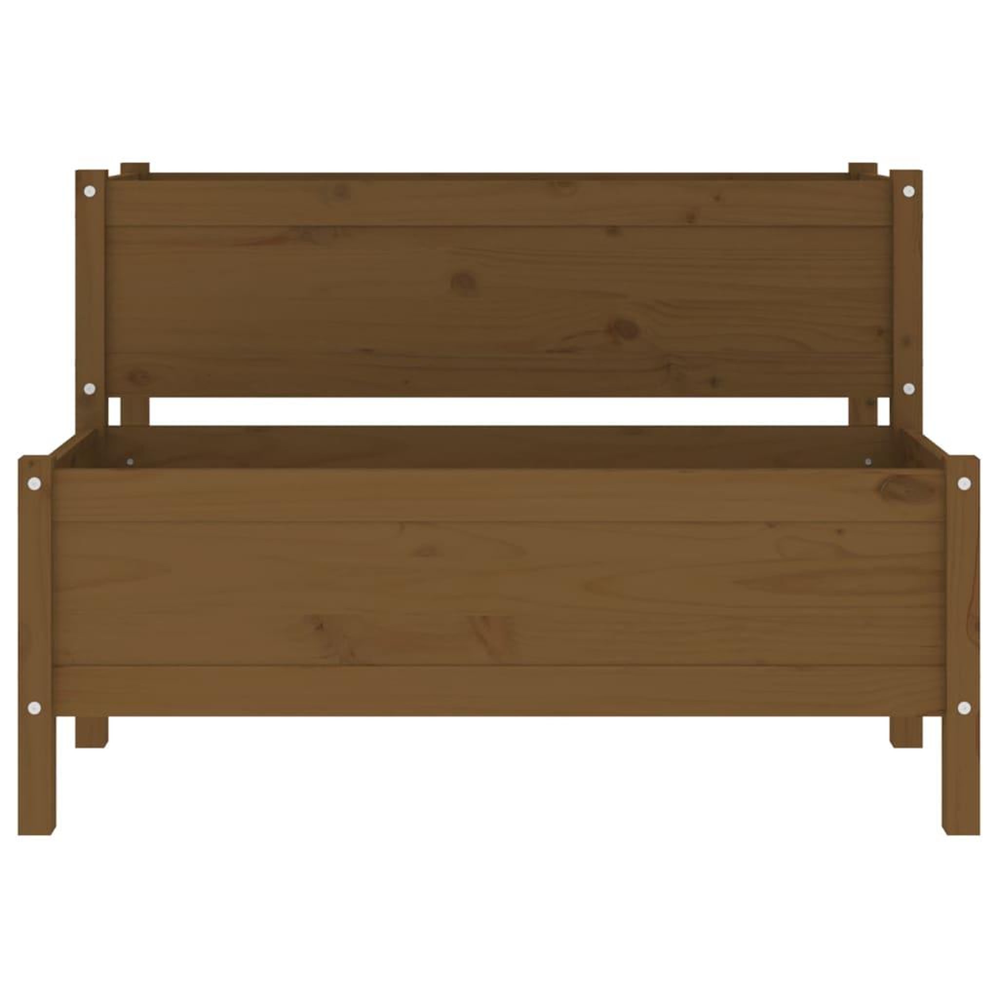 Voir la diapositive 5 : VIDAXL Jardiniere Marron miel 110x84x75 cm Bois massif de pin