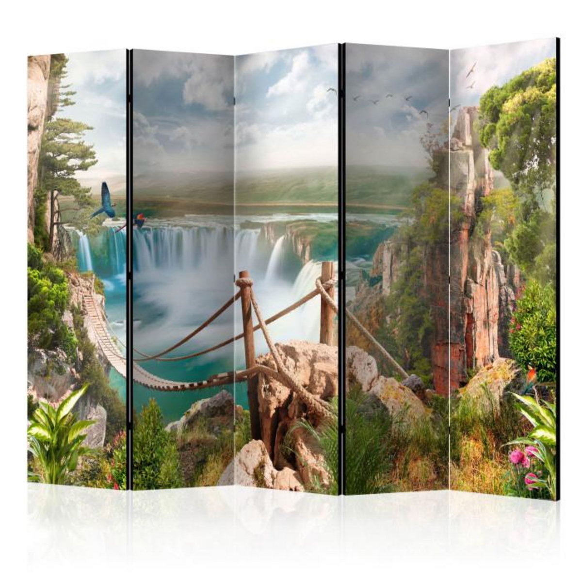 Paris Prix Paravent 5 Volets  Hidden Paradise  172x225cm