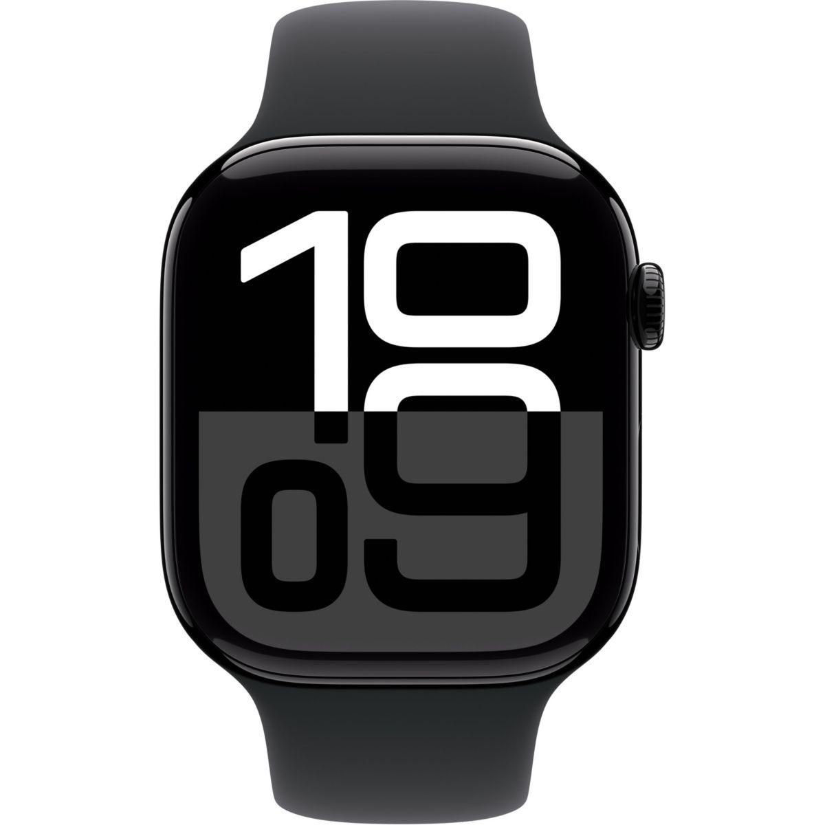 APPLE Montre connectée Serie 10 46mm Alu/Noir S/M