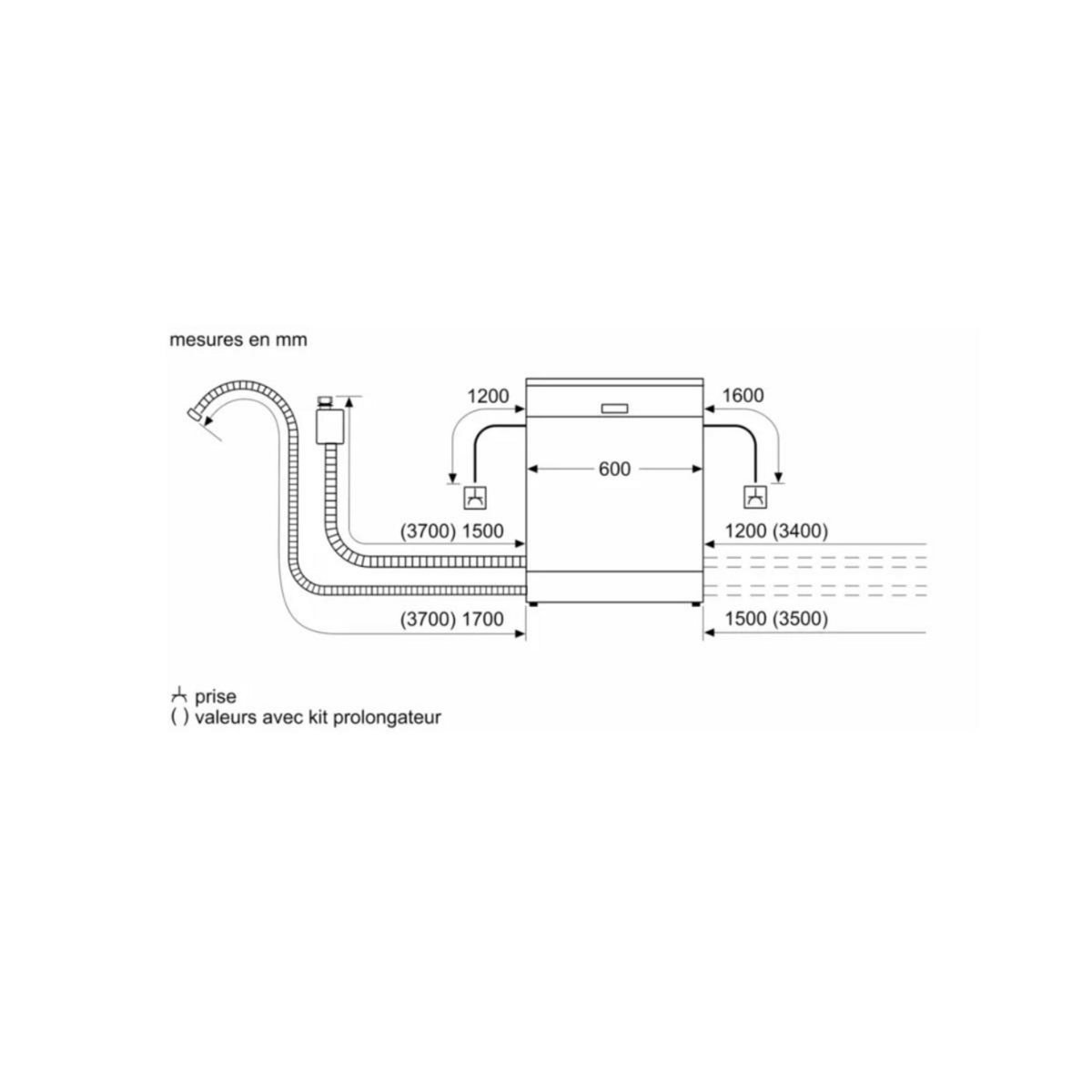 BOSCH Lave-vaisselle 60cm 14 couverts 42db intégrable tout intégrable - SMV6ECX00F