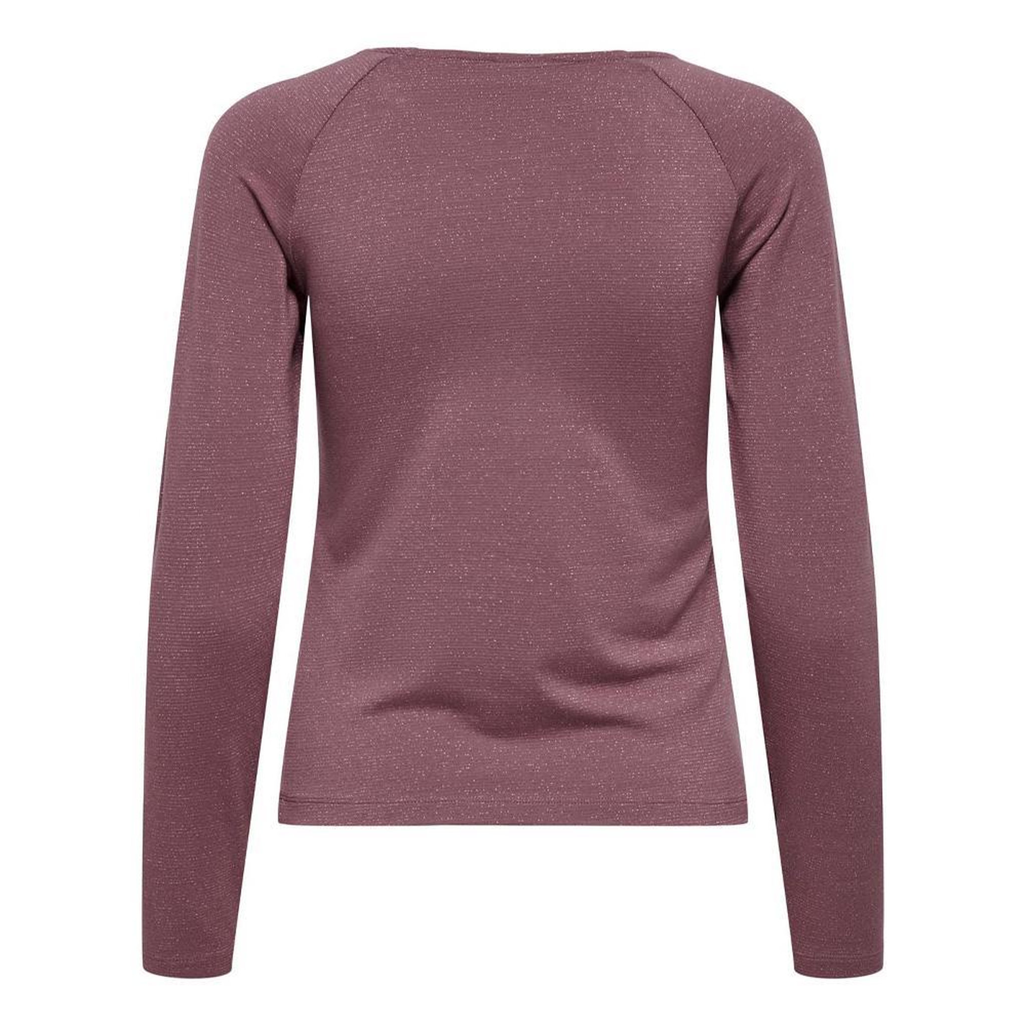 Voir la diapositive 2 : JACQUELINE DE YONG T-Shirt Manches Longues Rose Femme JDY Kaiser