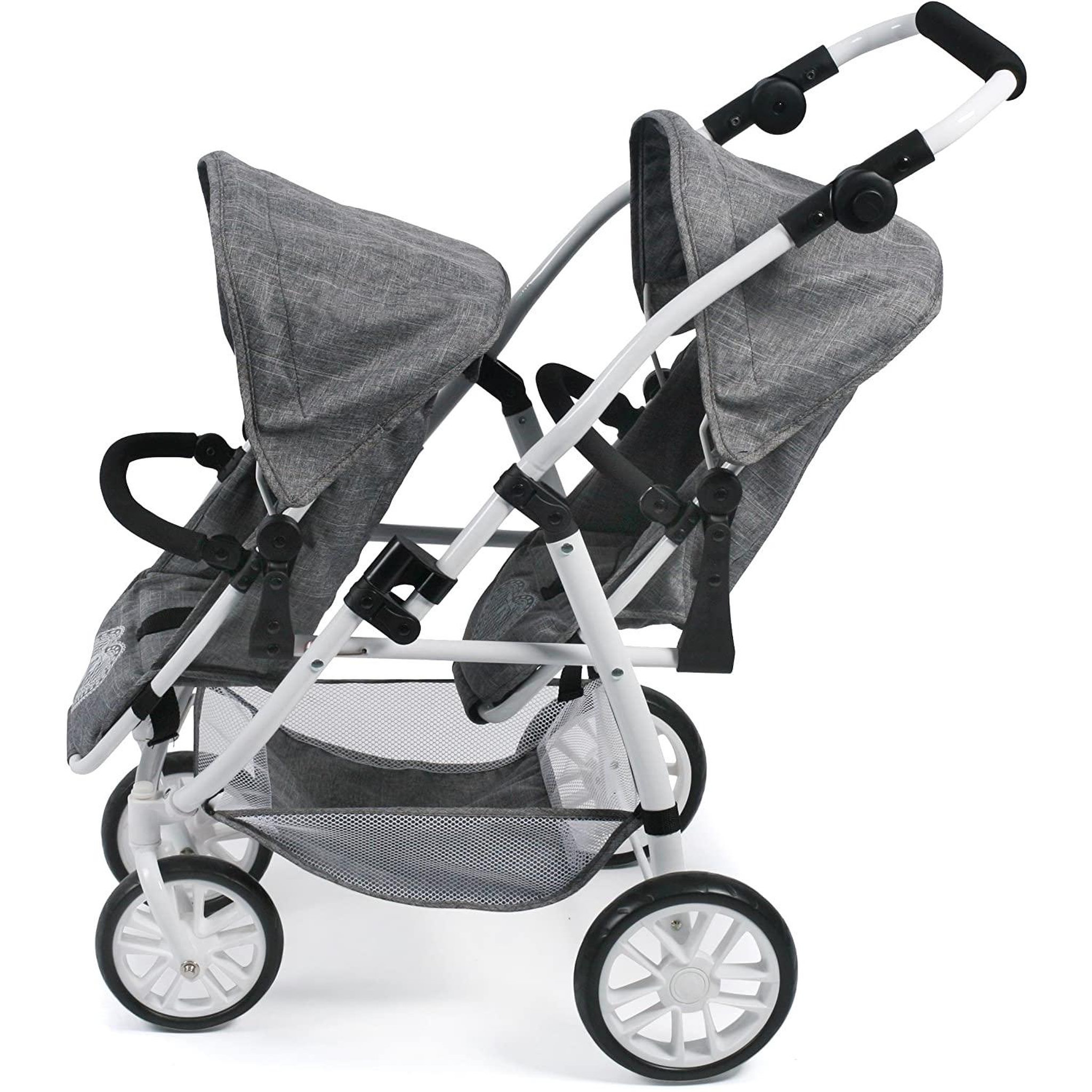 Voir la diapositive 2 : BAYER CHIC 2000 Le buggy Twinny pour poupées, Anthracite