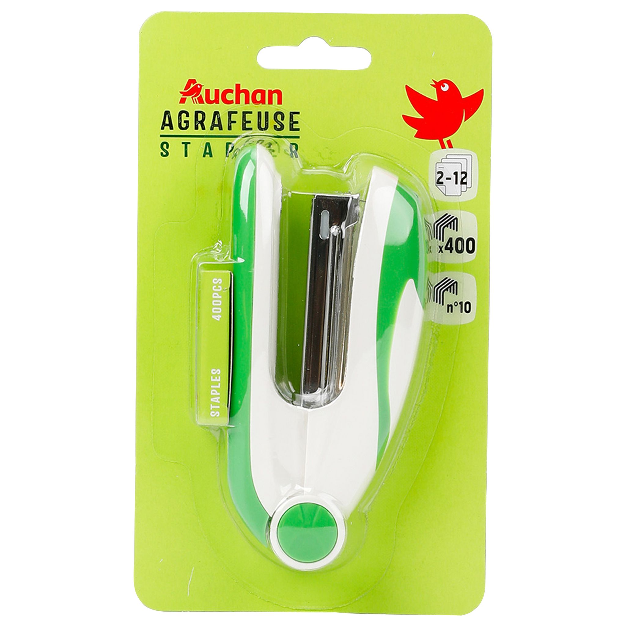 Agrafeuse De Bureau Soft Touch Dohe – Vert Pastel – Agrafe Jusqu’à 20 Feuilles – Recharge Par Le Haut