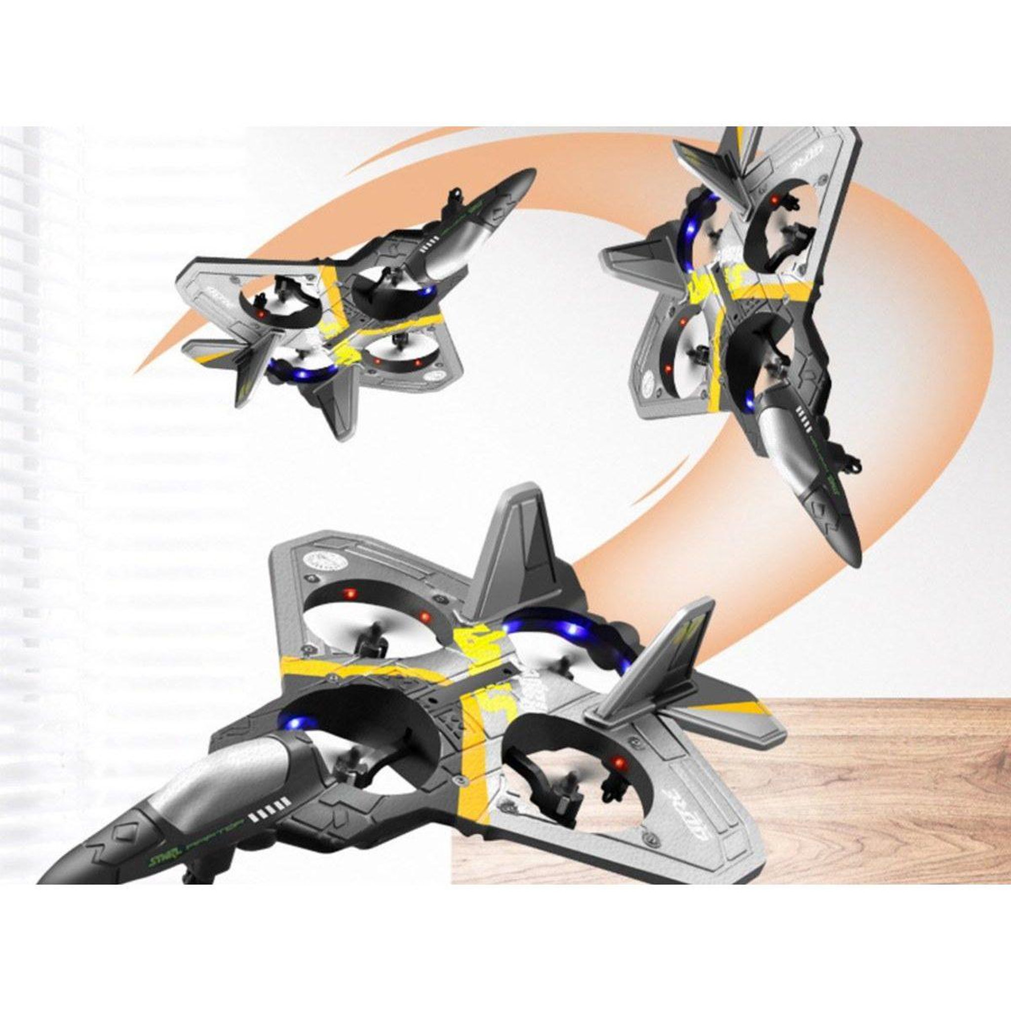Voir la diapositive 2 : 1001JOUETS Avion Télécommandé avec LED - 2,4Ghz