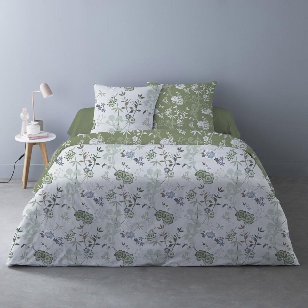 Dourev Housse de couette 240x220 Hana vert + 2 taies