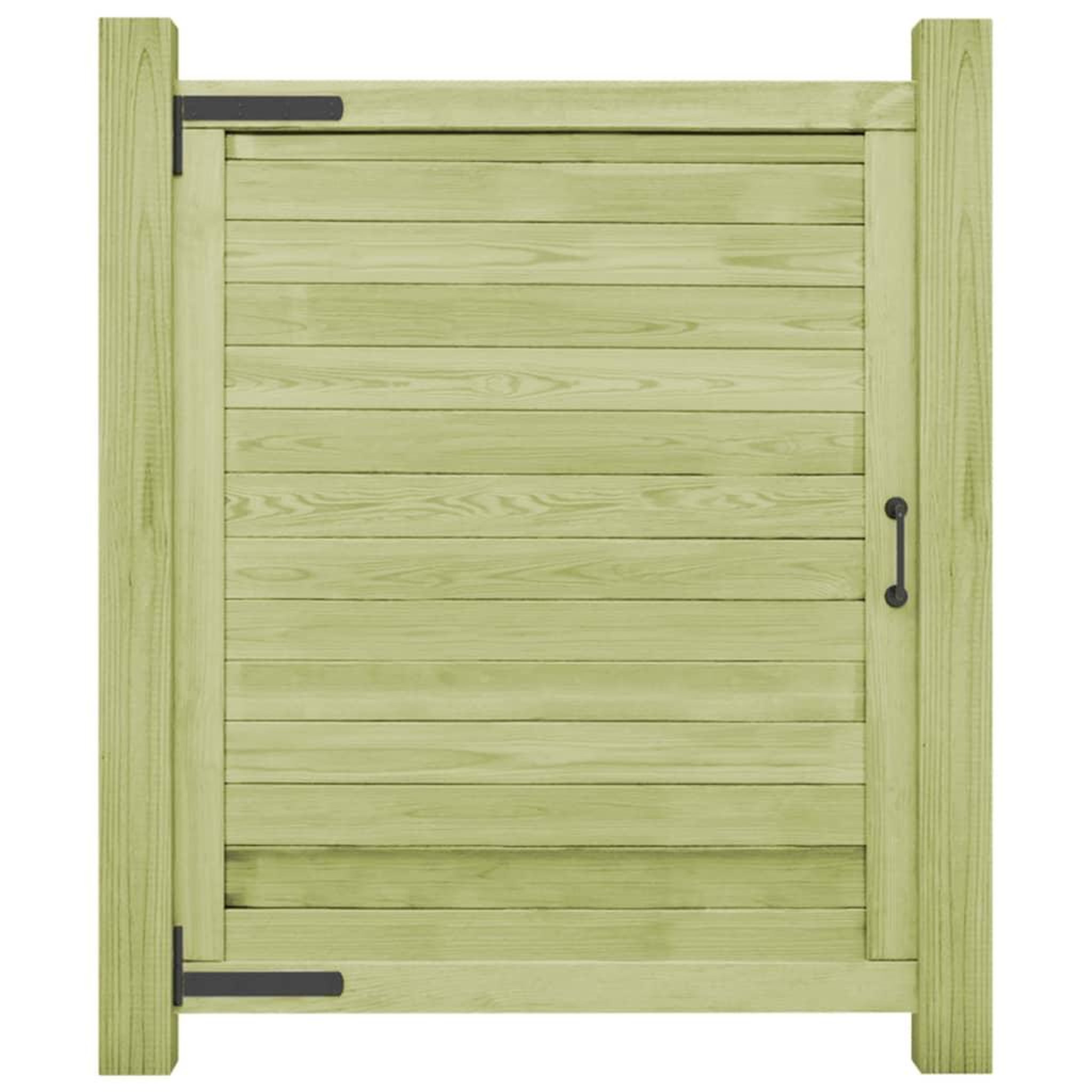 Voir la diapositive 2 : VIDAXL Portail de jardin Bois de pin impregne 125x100 cm