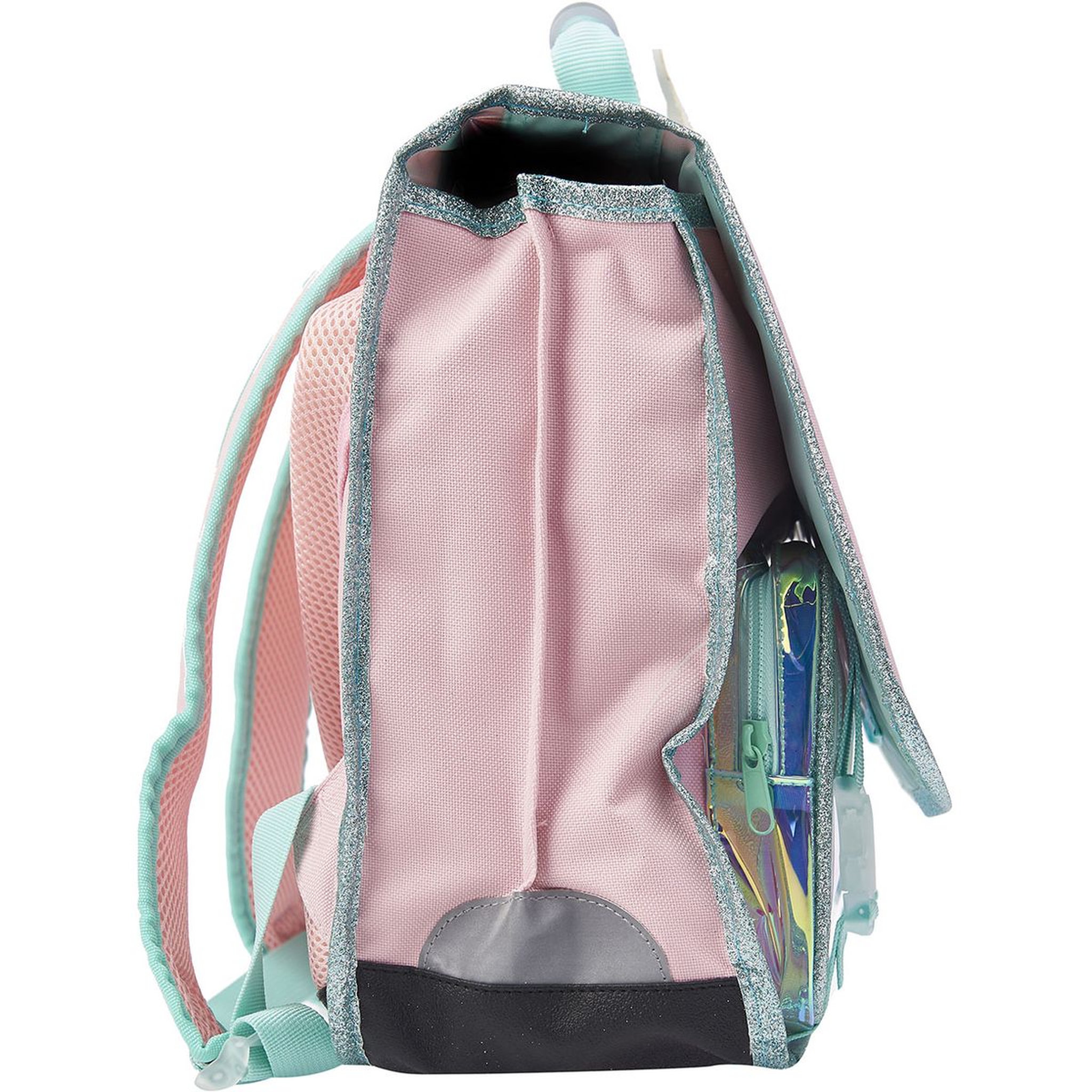 Voir la diapositive 3 : VIQUEL Cartable 38 cm CP/CE1/CE2 rose et bleu LICORNE 