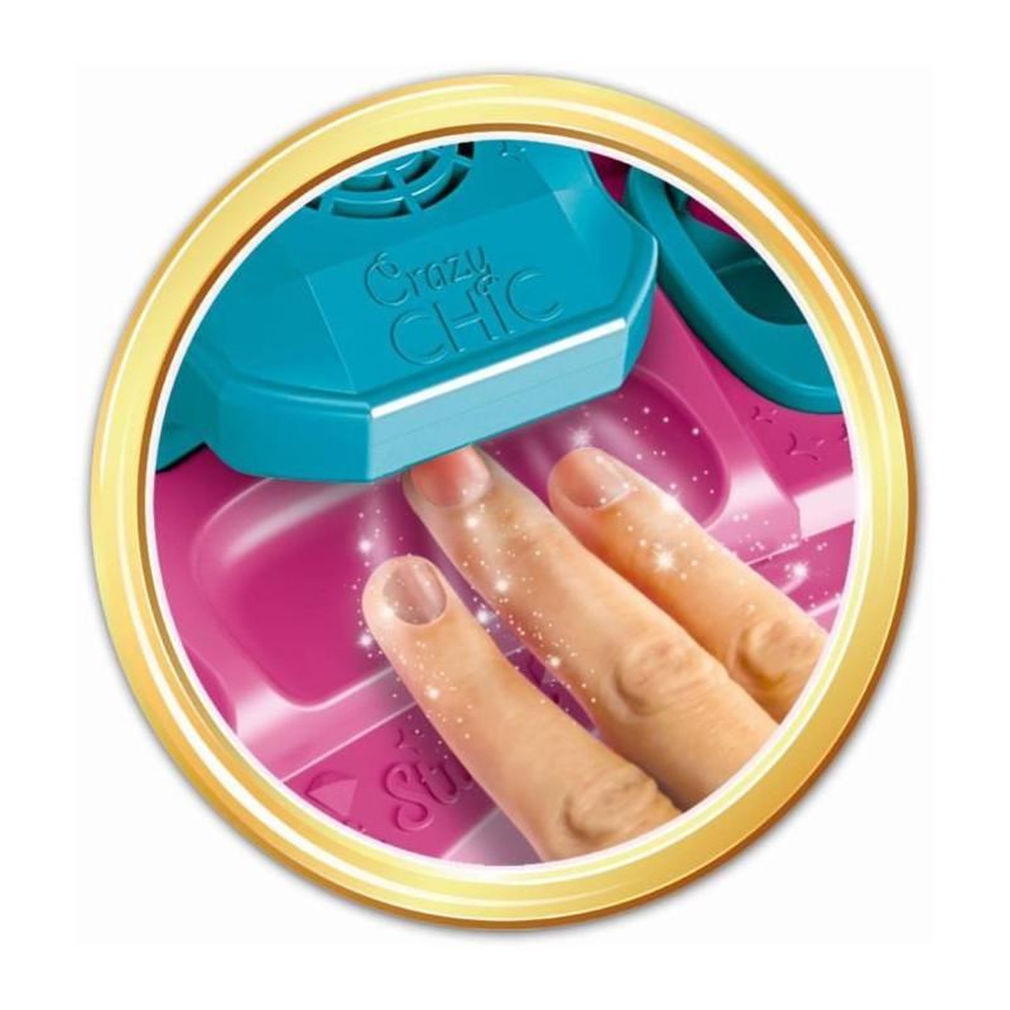 Voir la diapositive 5 : CLEMENTONI Clementoni - Nail art studio - Machine a paillettes + secheuse vernis - Vernis inclus
