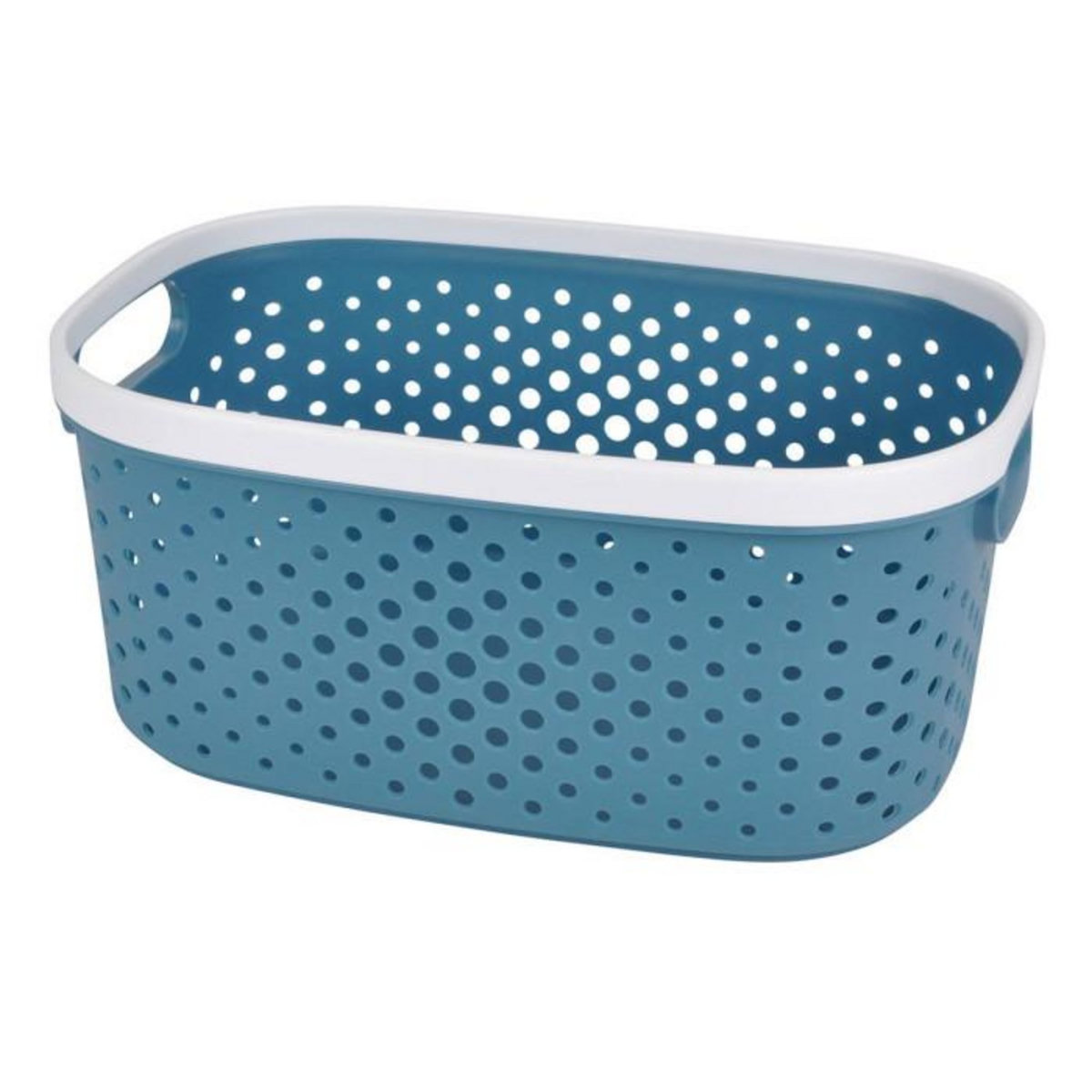 Paris Prix Panière à Linge  Ajourée  3,5L Bleu Paon