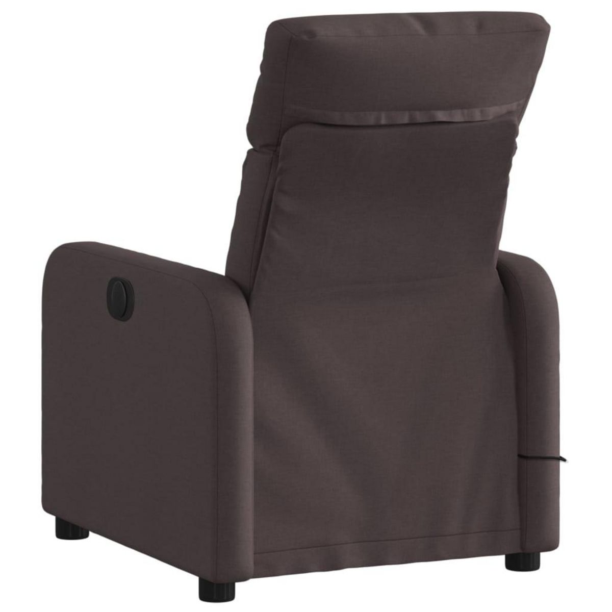 VIDAXL Fauteuil de massage inclinable Marron fonce Tissu