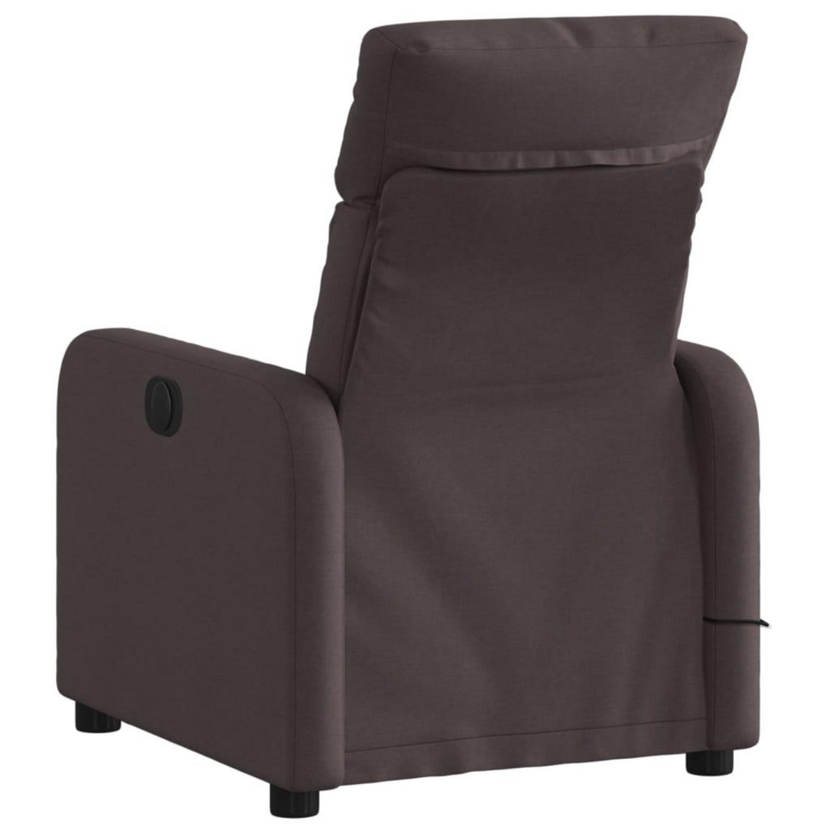 VIDAXL Fauteuil de massage inclinable Marron fonce Tissu