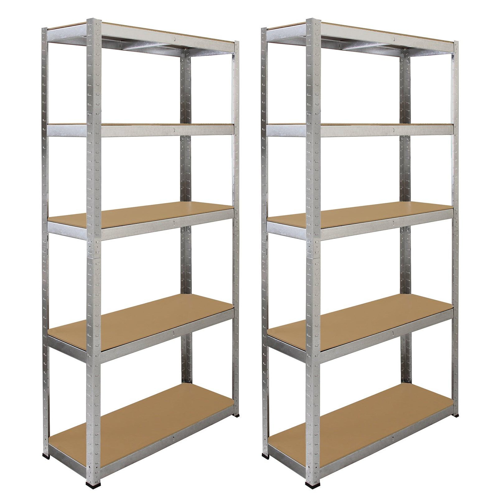 MONSTER RACKING Lot de 2 rayonnages galwix en acier galvanisÉ 90 cm x 30 cm x 180 cm