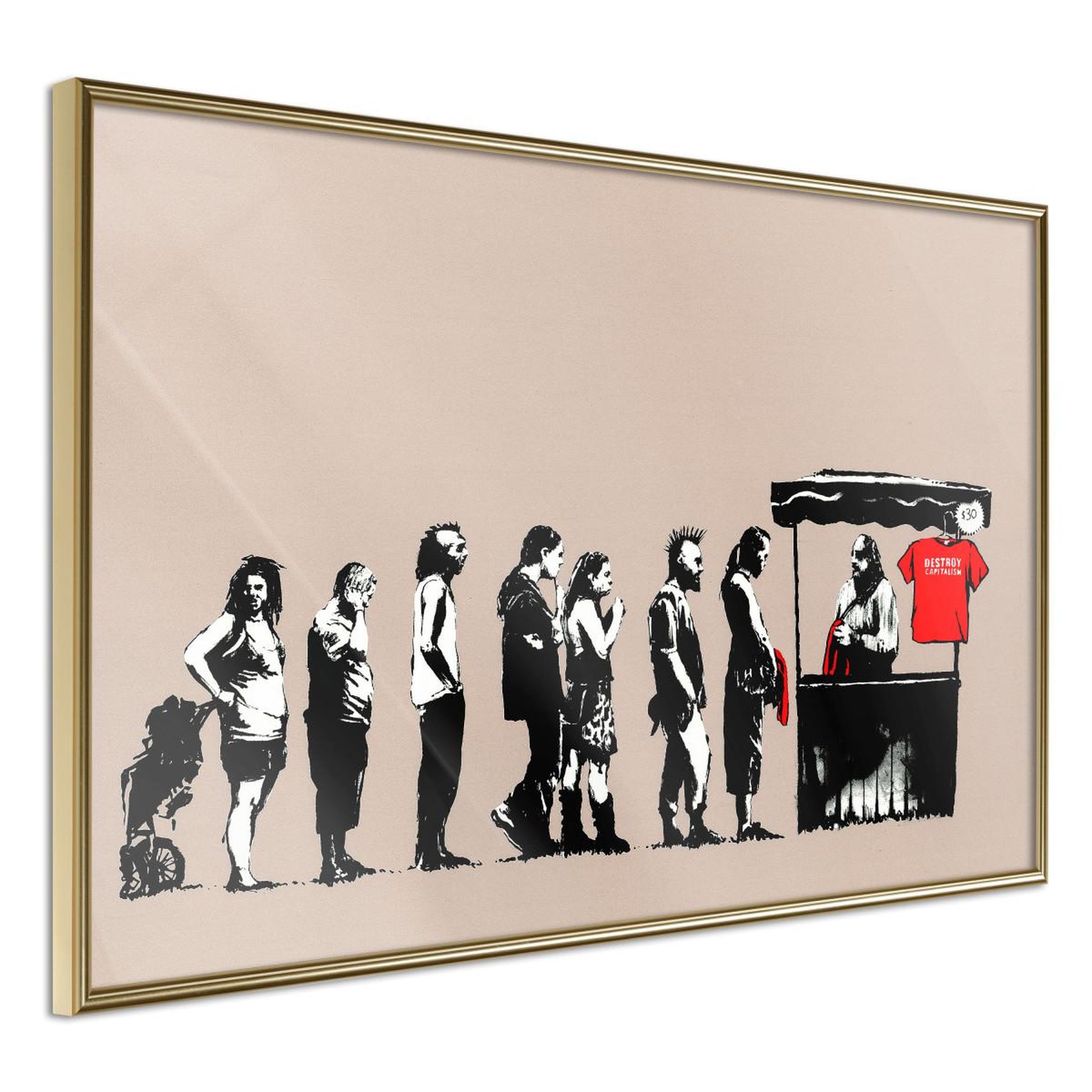 Paris Prix Affiche murale encadrée  banksy festival