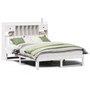 Voir la diapositive 2 : VIDAXL Lit bibliotheque sans matelas blanc 160x200 cm bois pin massif